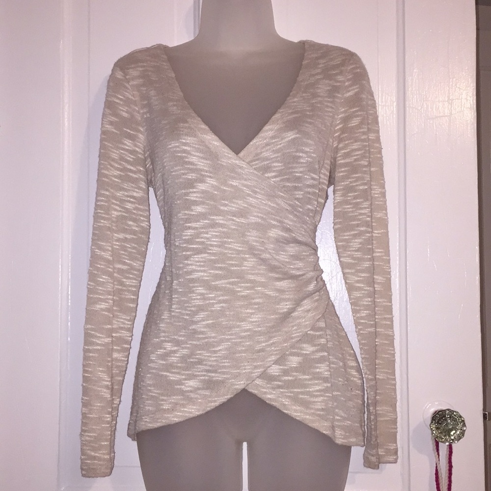 Classy deep v-neck blouse